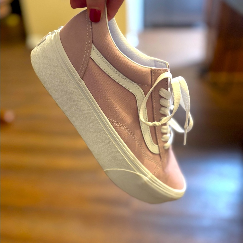Pink Platform Vans  - 8.5 Womens